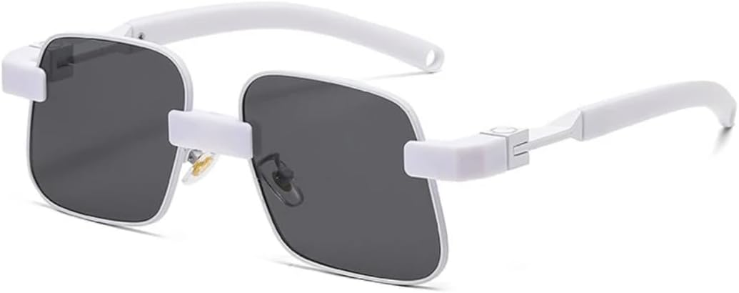 Популярные модные квадратные солнцезащитные очки для женщин с защитой от УФ-излучения UV400, ретро-стиль, прозрачные линзы, модные солнцезащитные очки с градиентным покрытием для мужчин TVTBBVV, White Gray
Популярные модные квадратные солнцезащитные очки для женщин с защитой от УФ-излучения UV400, ретро-стиль, прозрачные линзы, модные солнцезащитные очки с градиентным покрытием для мужчин TVTBBVV, White Gray