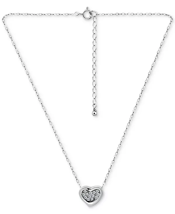 Ожерелье с подвеской в форме сердца из кубического циркония, стерлинговое серебро, 16 дюймов + 2-дюймовая удлинительная вставка, эксклюзивно в Macy's Giani Bernini, silver
Ожерелье с подвеской в форме сердца из кубического циркония, стерлинговое серебро, 16 дюймов + 2-дюймовая удлинительная вставка, эксклюзивно в Macy's Giani Bernini, silver