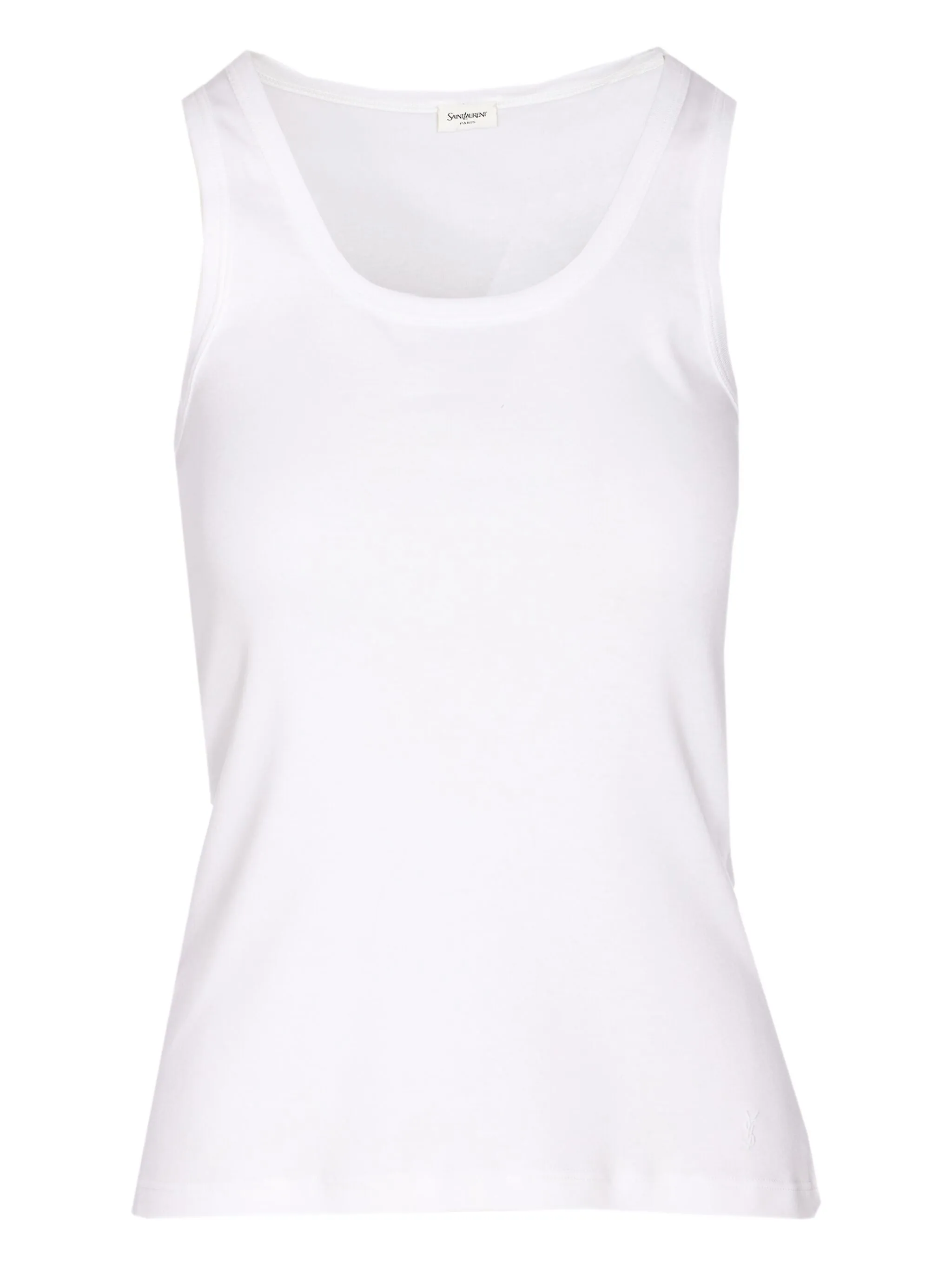 Топ без рукавов Saint Laurent, белый
Топ без рукавов Saint Laurent, белый