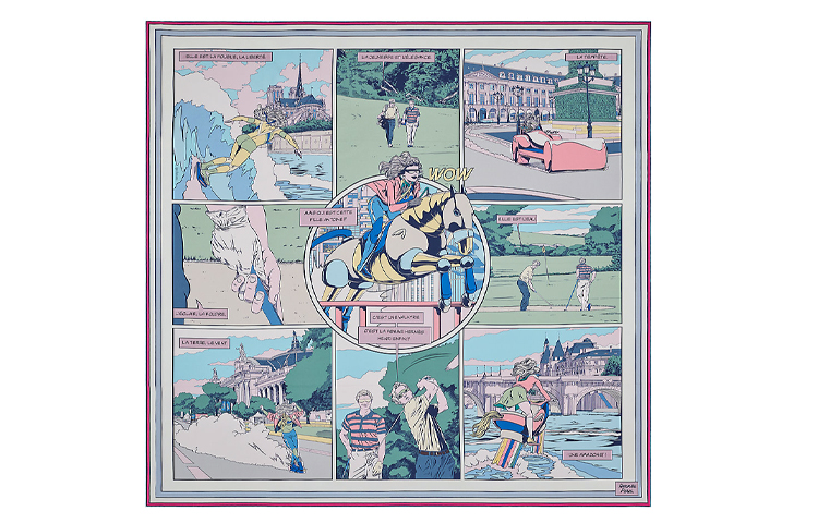 HERMES Шёлковый шарф, Mont Blanc/Vertical/Rose
HERMES Шёлковый шарф, Mont Blanc/Vertical/Rose