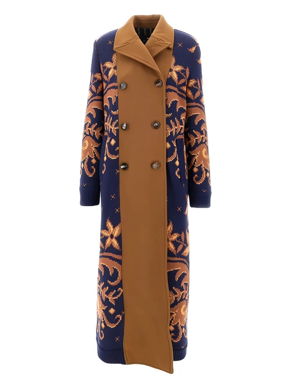 Двубортное пальто с цветочным узором ETRO, коричневый
Двубортное пальто с цветочным узором ETRO, коричневый