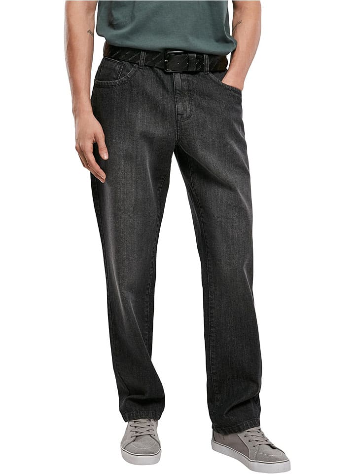 Urban Classics Джинсы свободного кроя, черного цвета
Urban Classics Джинсы свободного кроя, черного цвета