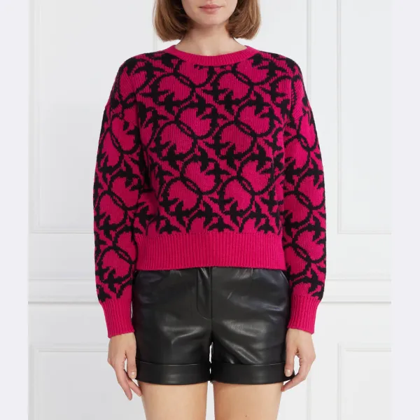 Шерстяной свитер обычного кроя Pinko, фуксия
Шерстяной свитер обычного кроя Pinko, фуксия
