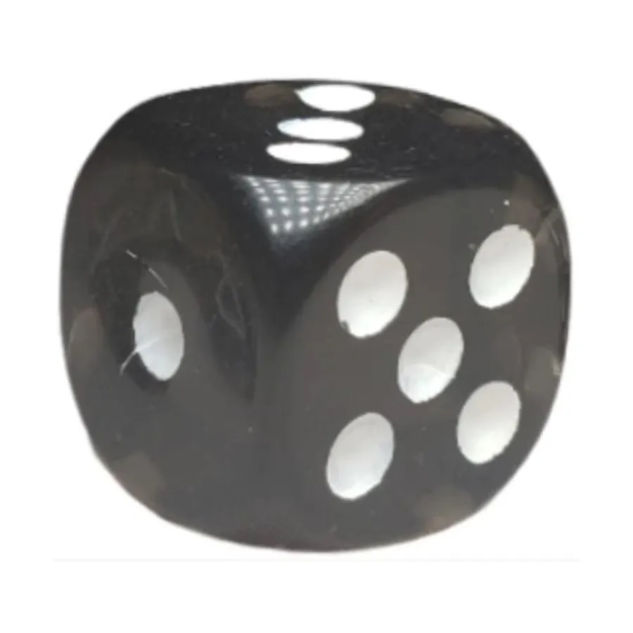 d6 18 мм, полупрозрачный черный с белым (12), Game Dice - Translucent (Role 4 Initiative)
d6 18 мм, полупрозрачный черный с белым (12), Game Dice - Translucent (Role 4 Initiative)