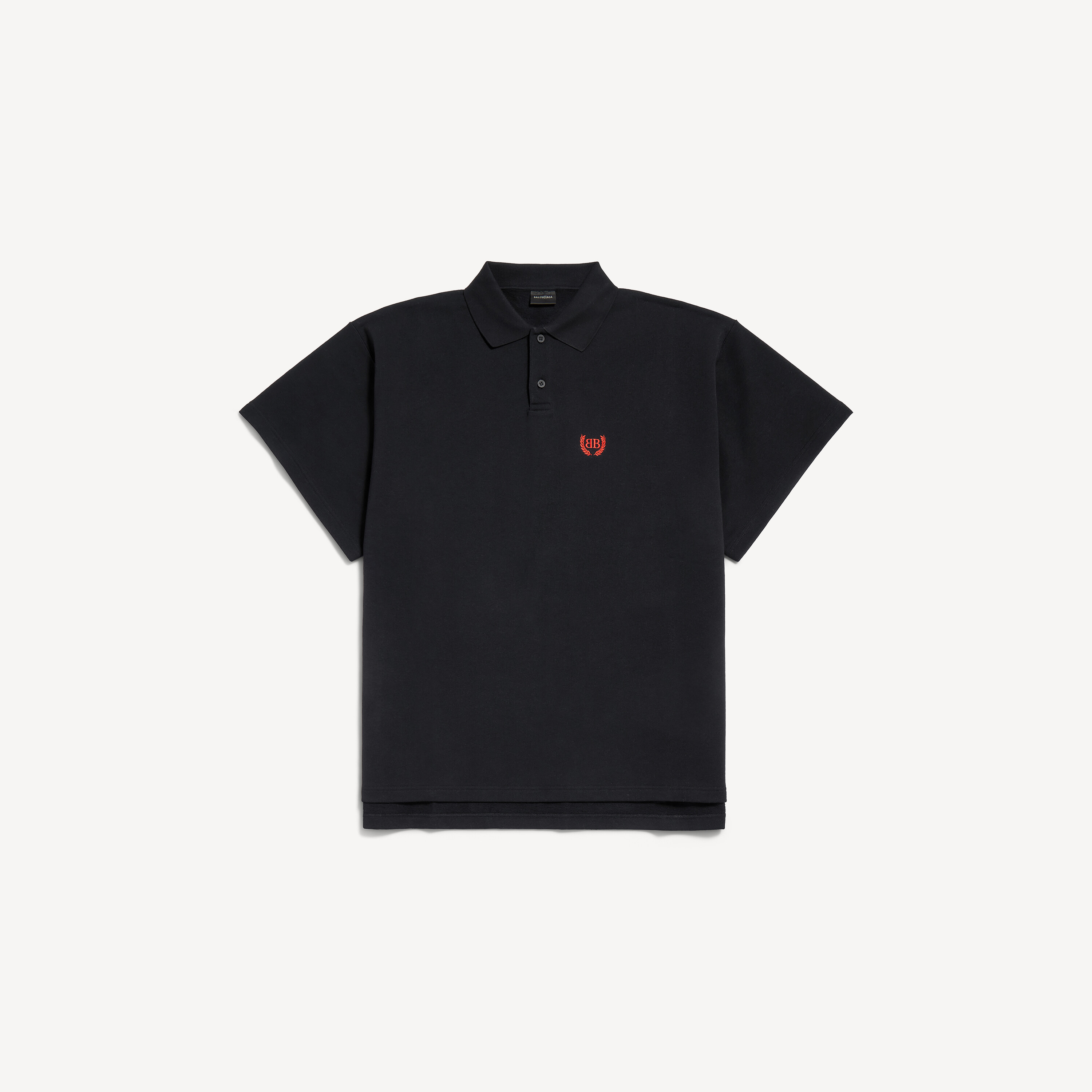 Мужское классическое черное поло laurel свободного кроя с коротким рукавом BALENCIAGA, черный
Мужское классическое черное поло laurel свободного кроя с коротким рукавом BALENCIAGA, черный