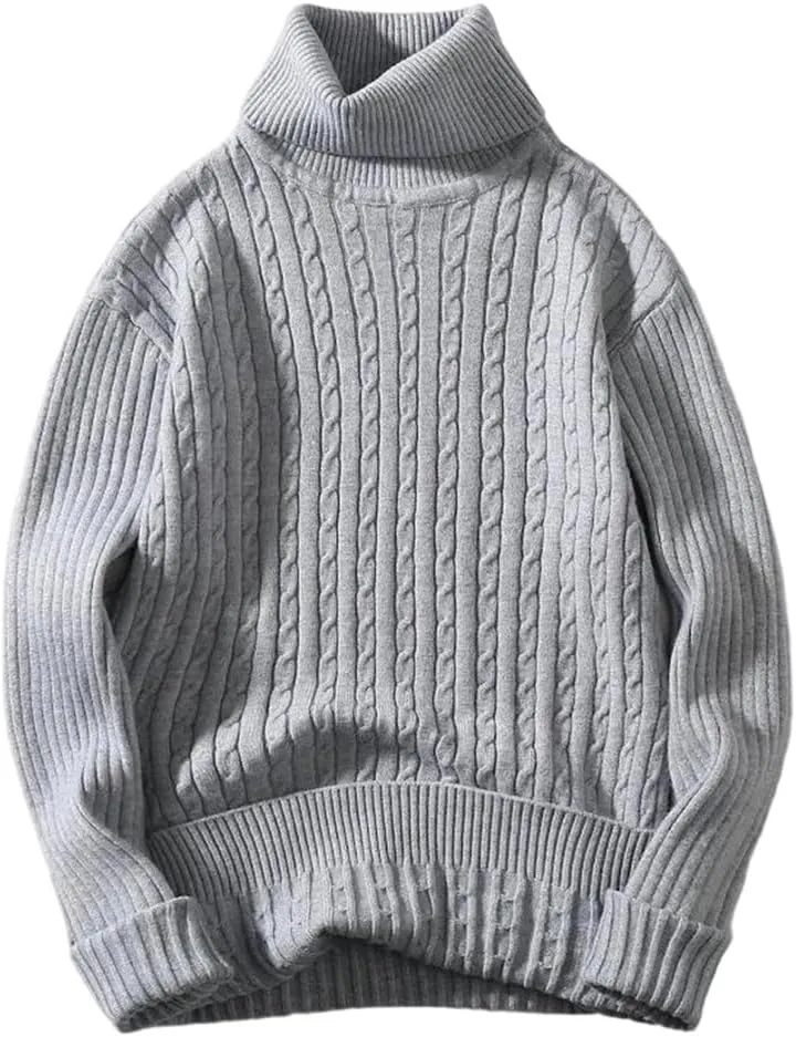 Мужской свитер с длинным рукавом Slim Fit вязаный водолазка
Мужской свитер с длинным рукавом Slim Fit вязаный водолазка