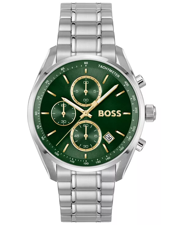 Мужские кварцевые модные часы Grand Prix 40 из нержавеющей стали с хронографом, 40 мм Hugo Boss, silver-tone
Мужские кварцевые модные часы Grand Prix 40 из нержавеющей стали с хронографом, 40 мм Hugo Boss, silver-tone