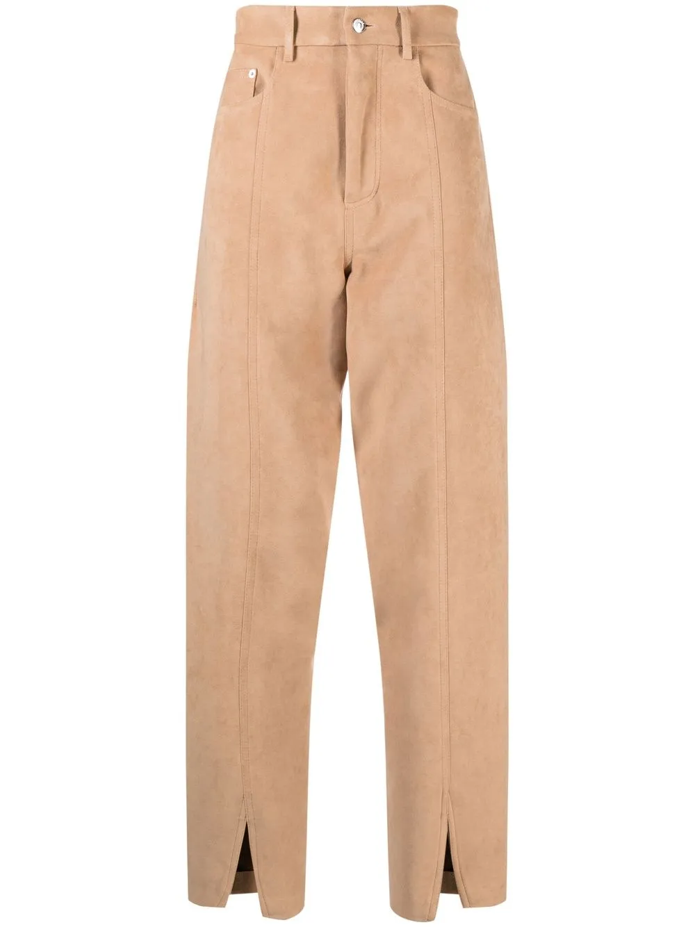 Прямые брюки с нашивкой-логотипом Nanushka, нейтральный
Прямые брюки с нашивкой-логотипом Nanushka, нейтральный