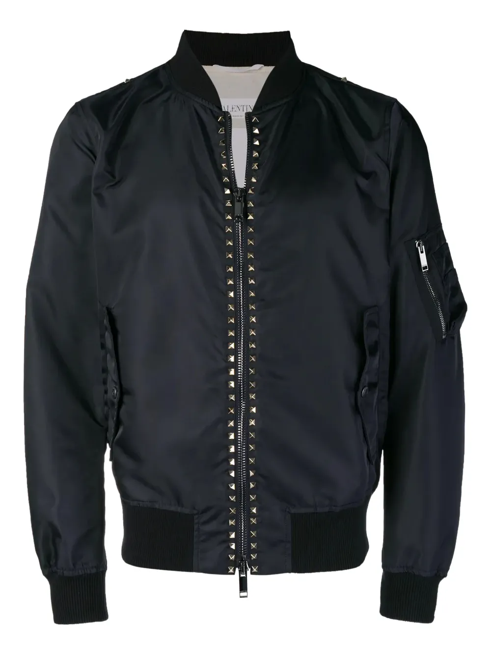 Куртка-бомбер Rockstud Untitled VALENTINO GARAVANI, синий 
Куртка-бомбер Rockstud Untitled VALENTINO GARAVANI, синий