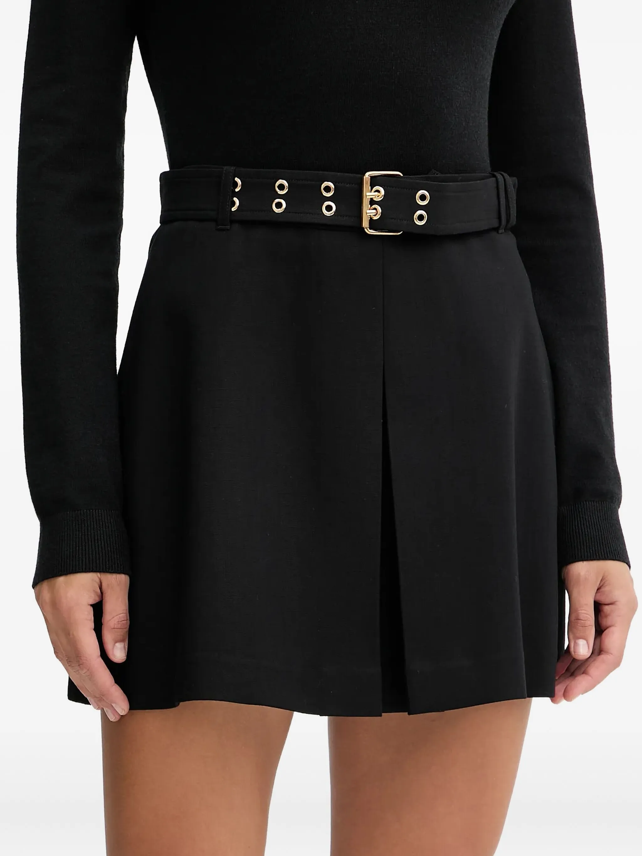 Юбка мини с поясом и складками Marciano By Guess, черный
Юбка мини с поясом и складками Marciano By Guess, черный