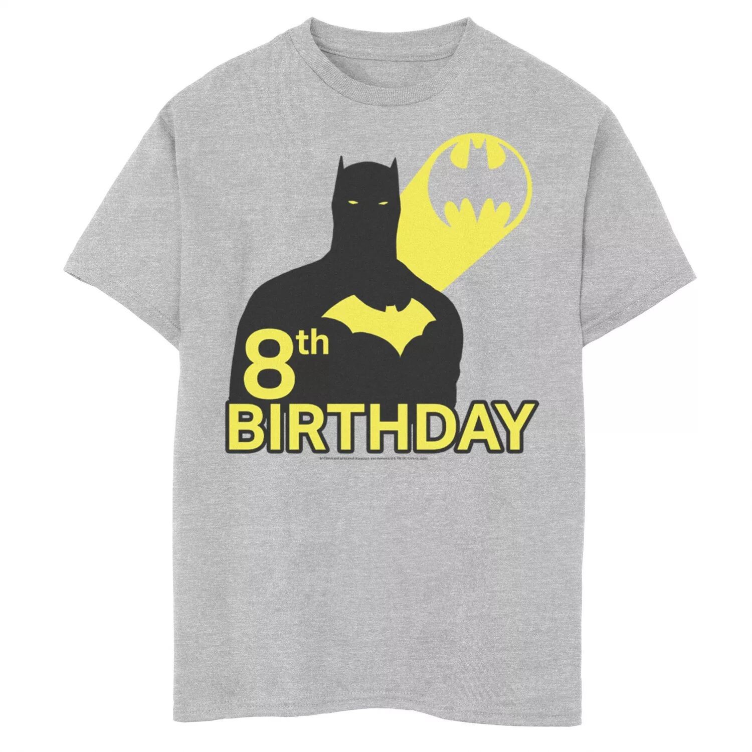 Футболка с силуэтом и графическим рисунком на 8-й день рождения для мальчиков 8–20 лет из комиксов DC Comics «Бэтмен» Licensed Character
Футболка с силуэтом и графическим рисунком на 8-й день рождения для мальчиков 8–20 лет из комиксов DC Comics «Бэтмен» Licensed Character
