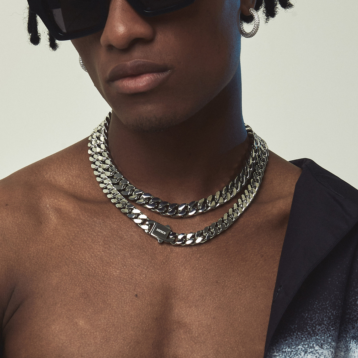 ICEGANG Титановое стальное ожерелье мужское серебристое
ICEGANG Титановое стальное ожерелье мужское серебристое