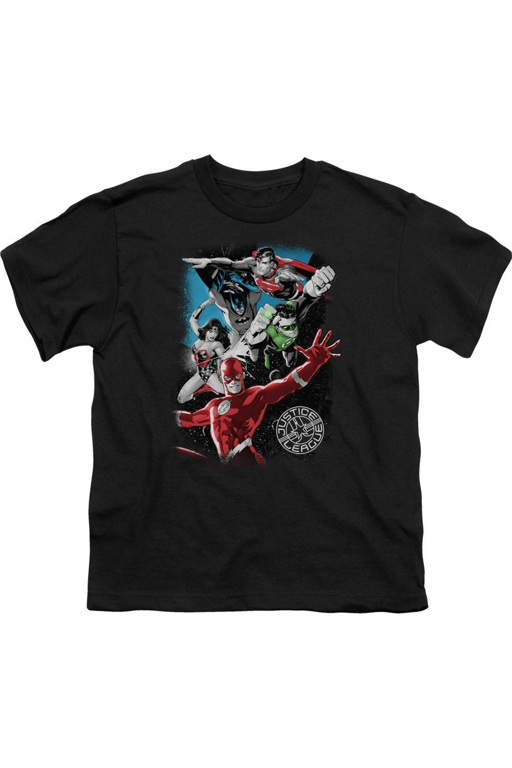 Футболка с коротким рукавом для подростков Justice League of America Galactic Attack Gildan, черный
Футболка с коротким рукавом для подростков Justice League of America Galactic Attack Gildan, черный