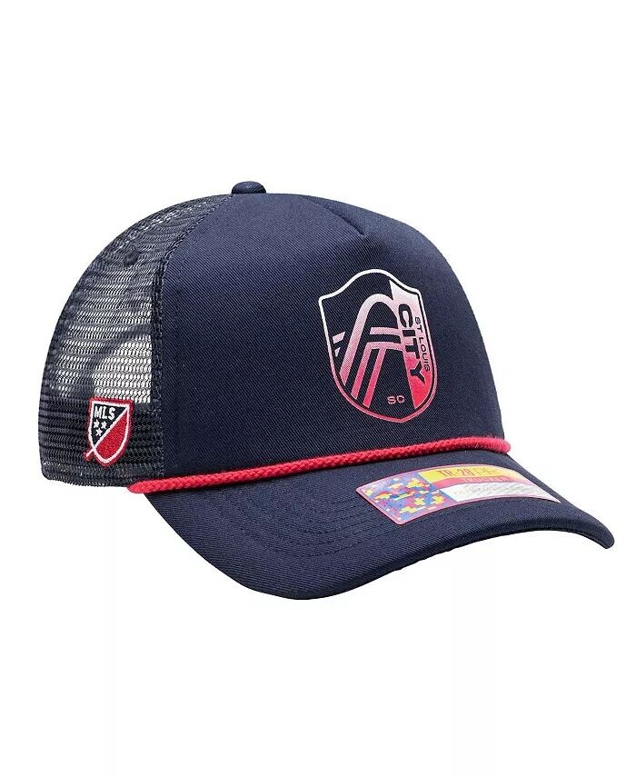 Мужская темно-синяя регулируемая шляпа St. Louis City SC Atmography Trucker Fan Ink, синий
Мужская темно-синяя регулируемая шляпа St. Louis City SC Atmography Trucker Fan Ink, синий