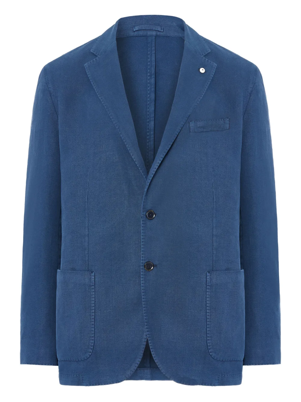 Льняной пиджак с накладными карманами L.B.M. 1911, синий
Льняной пиджак с накладными карманами L.B.M. 1911, синий
