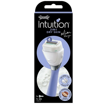 Бритва Intuition Slim для сухой кожи + 1 запасная головка Wilkinson Sword
Бритва Intuition Slim для сухой кожи + 1 запасная головка Wilkinson Sword