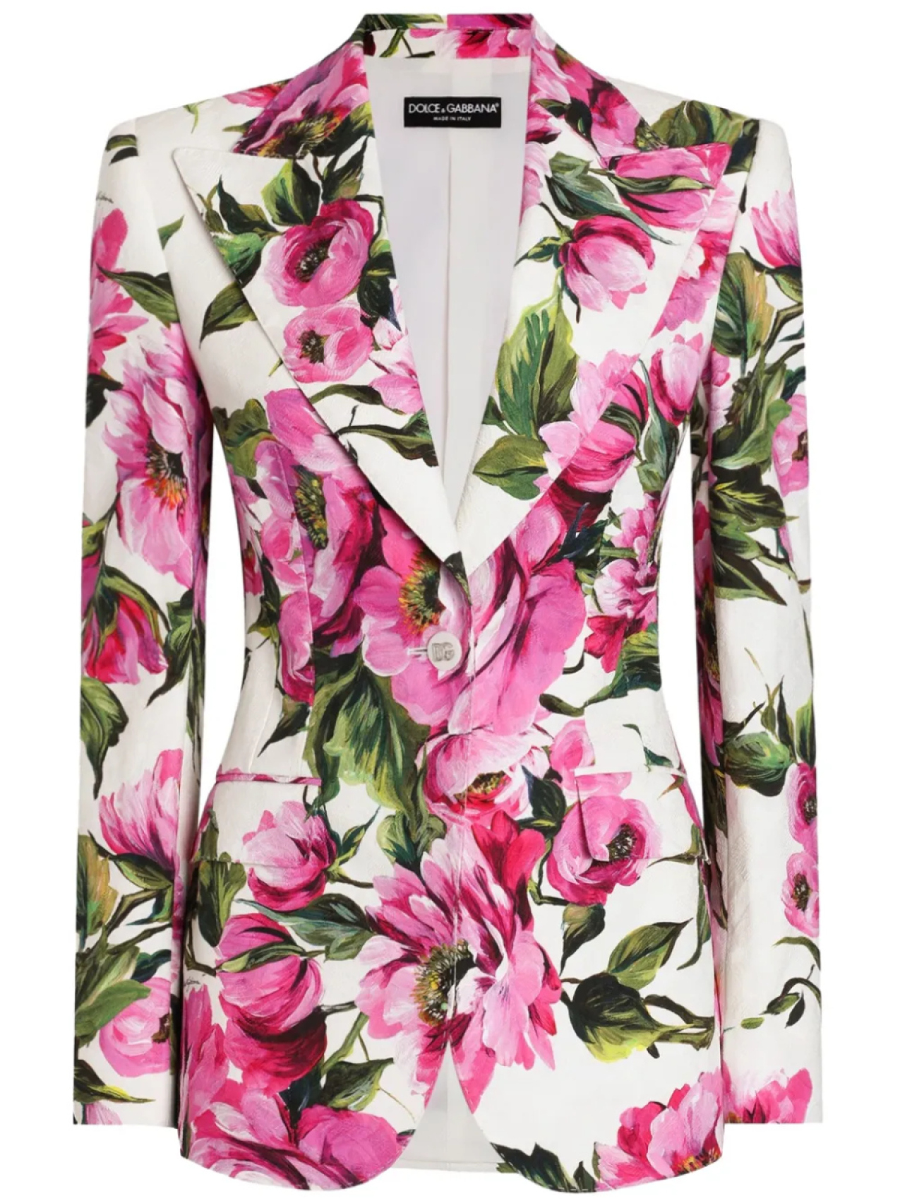 Dolce & Gabbana блейзер с цветочным принтом, белый
Dolce & Gabbana блейзер с цветочным принтом, белый