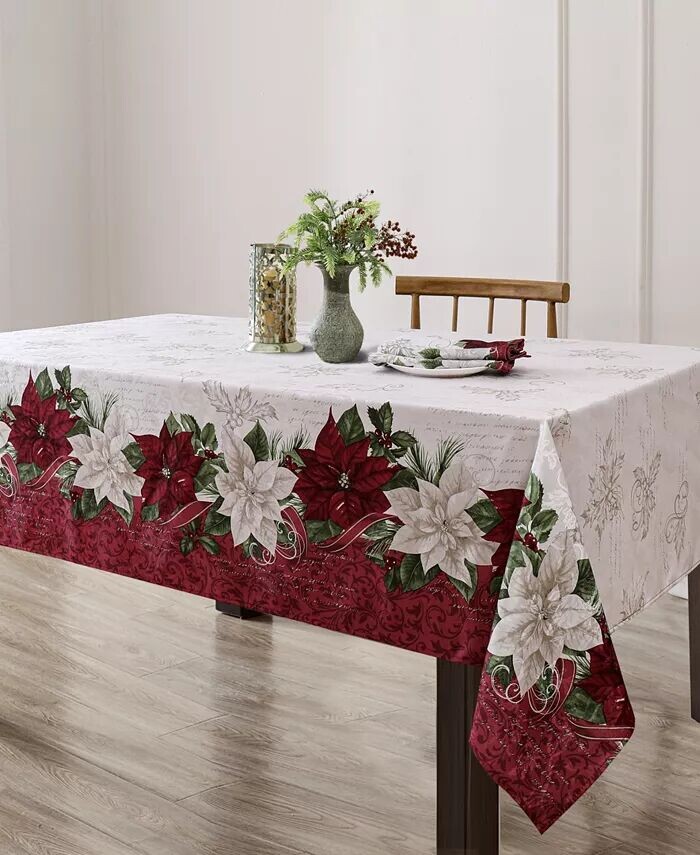 Прямоугольная скатерть Clarette Poinsettia Holiday из ткани, 84 x 60 дюймов Elrene, розовый
Прямоугольная скатерть Clarette Poinsettia Holiday из ткани, 84 x 60 дюймов Elrene, розовый