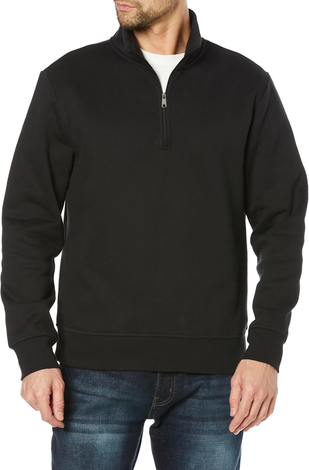 Мужская флисовая толстовка с длинными рукавами и застежкой-молнией до четверти длины от Amazon Essentials, черный
Мужская флисовая толстовка с длинными рукавами и застежкой-молнией до четверти длины от Amazon Essentials, черный