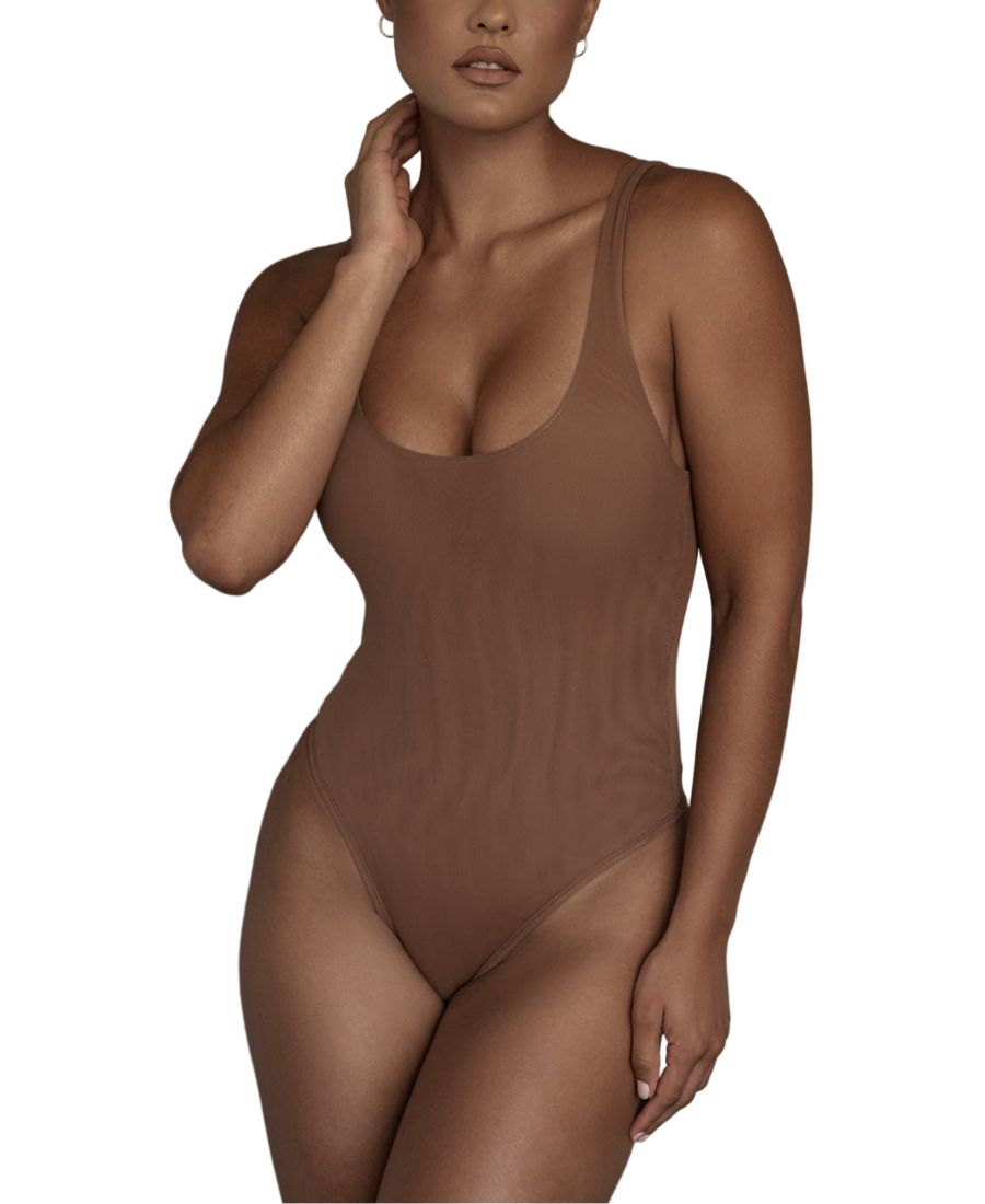 Женский сетчатый боди-майка из базовых моделей JLUXLABEL, Brown
Женский сетчатый боди-майка из базовых моделей JLUXLABEL, Brown