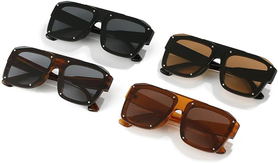 Солнцезащитные очки UV400 с защитой от УФ-излучения — большие, в стиле панк, черные, с заклепками, для женщин и мужчин, для бега и активного отдыха generic, Blue-gray
Солнцезащитные очки UV400 с защитой от УФ-излучения — большие, в стиле панк, черные, с заклепками, для женщин и мужчин, для бега и активного отдыха generic, Blue-gray