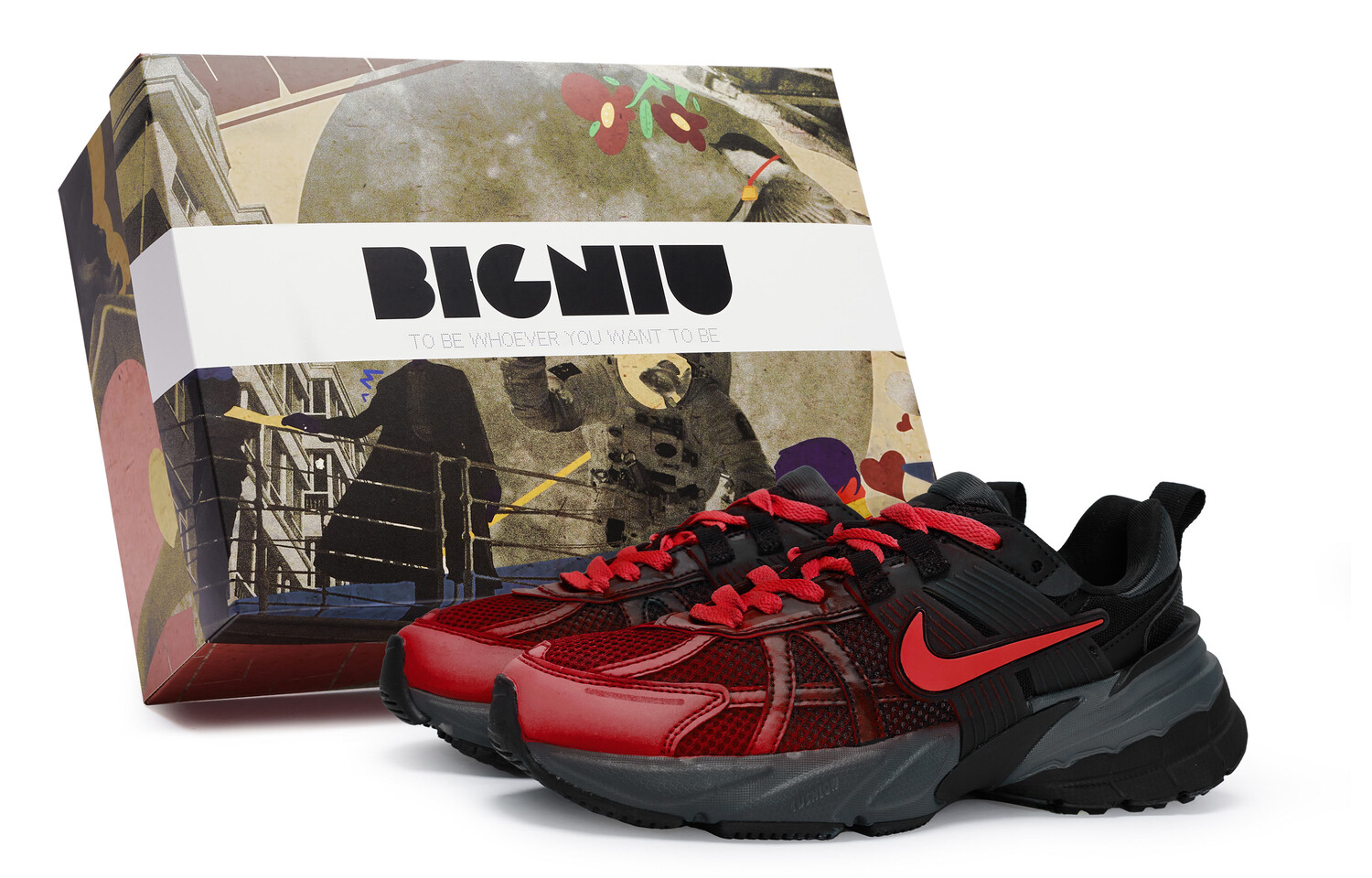 Кроссовки для бега V2K Run женские с низким верхом, черные/красные Nike
Кроссовки для бега V2K Run женские с низким верхом, черные/красные Nike