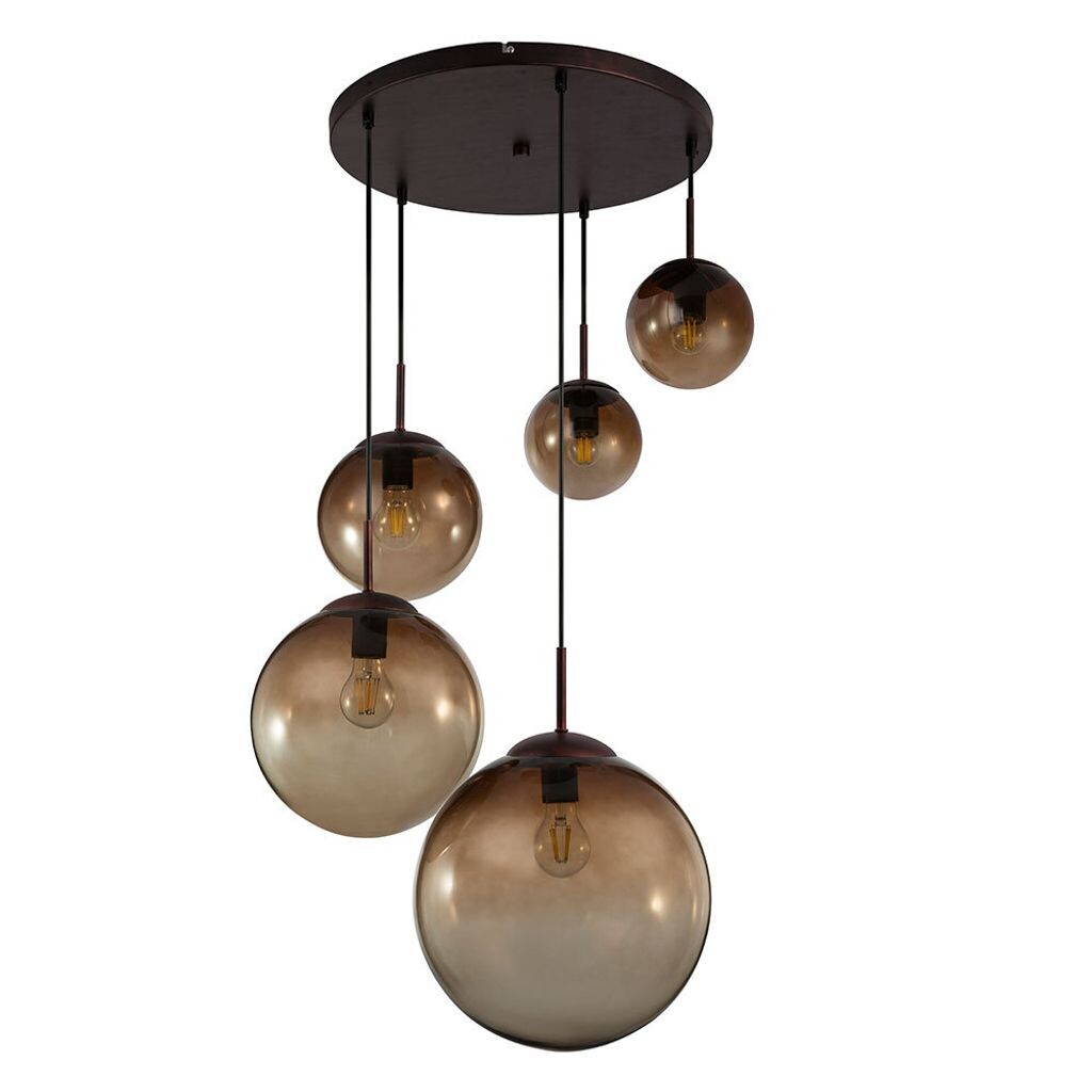 Подвесной светильник RGB LED, 5x стеклянных шариков, DIMMER, H 150 см, Varus etc-shop, желтый
Подвесной светильник RGB LED, 5x стеклянных шариков, DIMMER, H 150 см, Varus etc-shop, желтый