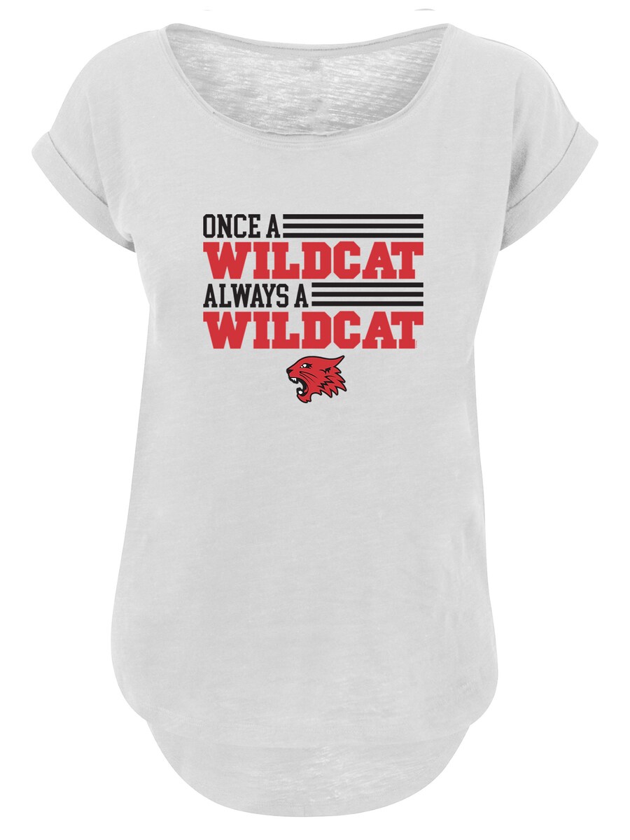 Рубашка F4NT4STIC Disney High School Musical Once a Wildcat Always a Wildcat, цвет mottled white 
Рубашка F4NT4STIC Disney High School Musical Once a Wildcat Always a Wildcat, цвет mottled white