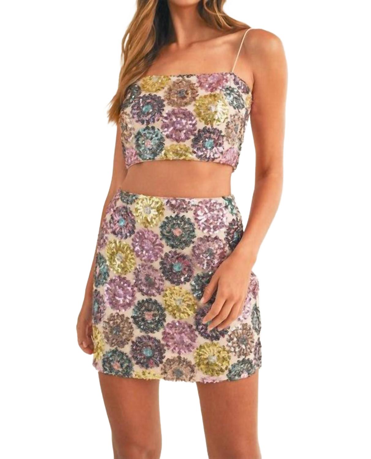 Юбка с пайетками, разноцветная MABLE, мультиколор
Юбка с пайетками, разноцветная MABLE, мультиколор