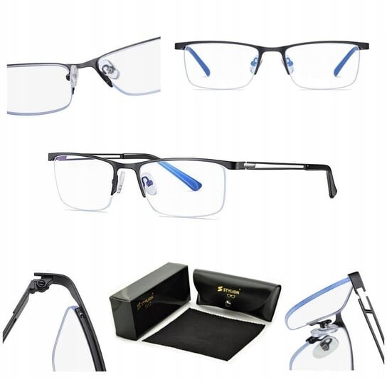 Мужские прозрачные очки с фильтром синего света и компьютером., STYLION
Мужские прозрачные очки с фильтром синего света и компьютером., STYLION