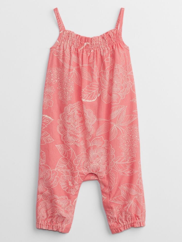 Льняной комбинезон с цветами Gap, розовый
Льняной комбинезон с цветами Gap, розовый