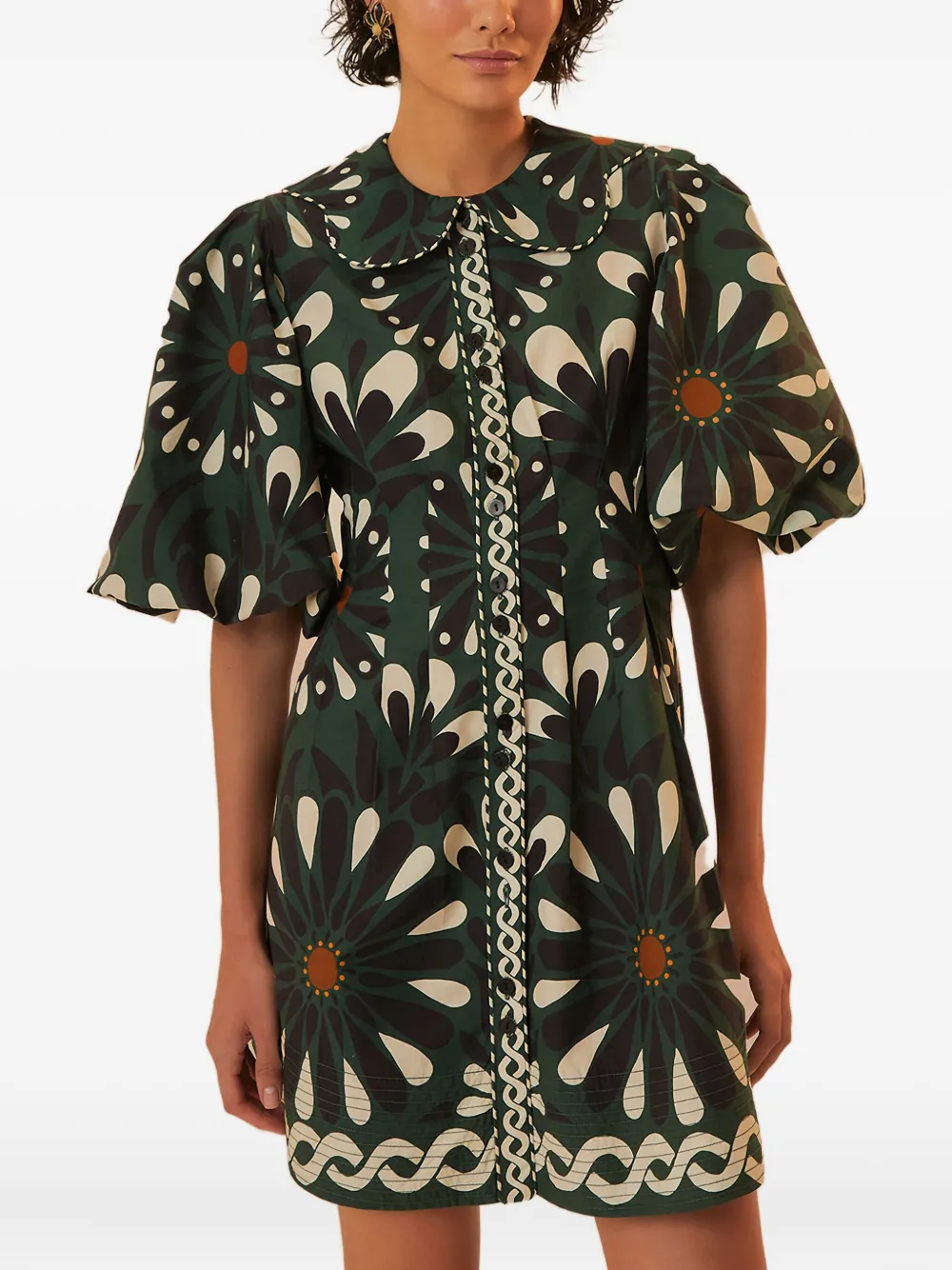 Мини-платье Ainika Flowers с воротником «Питер Пэн» и рукавами-буфами FARM Rio, зеленый
Мини-платье Ainika Flowers с воротником «Питер Пэн» и рукавами-буфами FARM Rio, зеленый