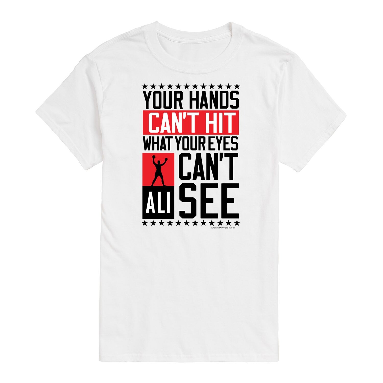 Большой и высокий Мохаммед Али не может попасть в футболку Licensed Character, белый
Большой и высокий Мохаммед Али не может попасть в футболку Licensed Character, белый