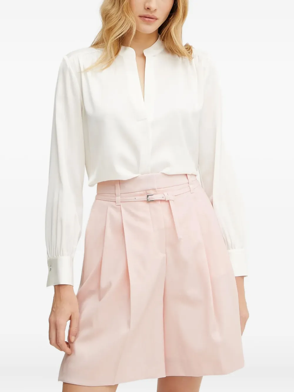 Блузка с длинным рукавом BOSS, нейтральный 
Блузка с длинным рукавом BOSS, нейтральный