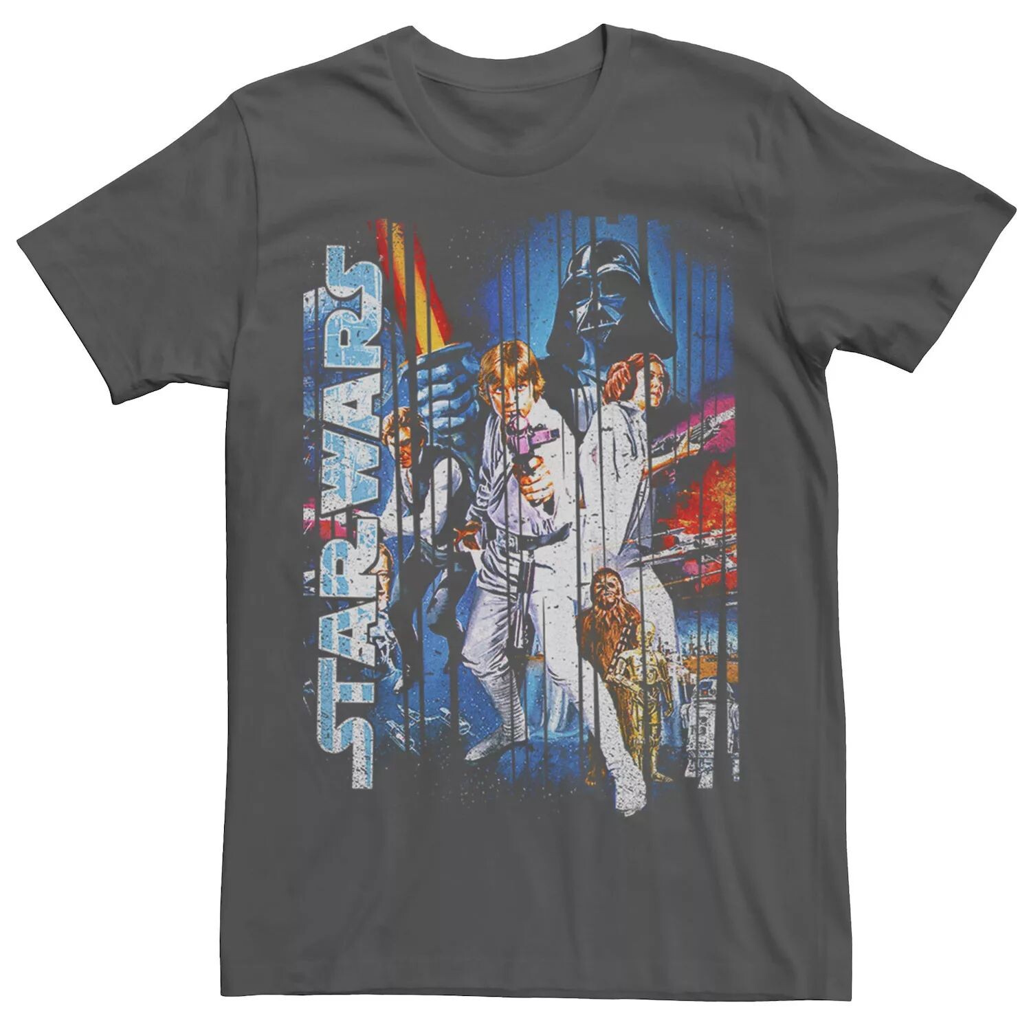 Мужская классическая футболка в полоску с плакатом для групповых снимков Star Wars
Мужская классическая футболка в полоску с плакатом для групповых снимков Star Wars