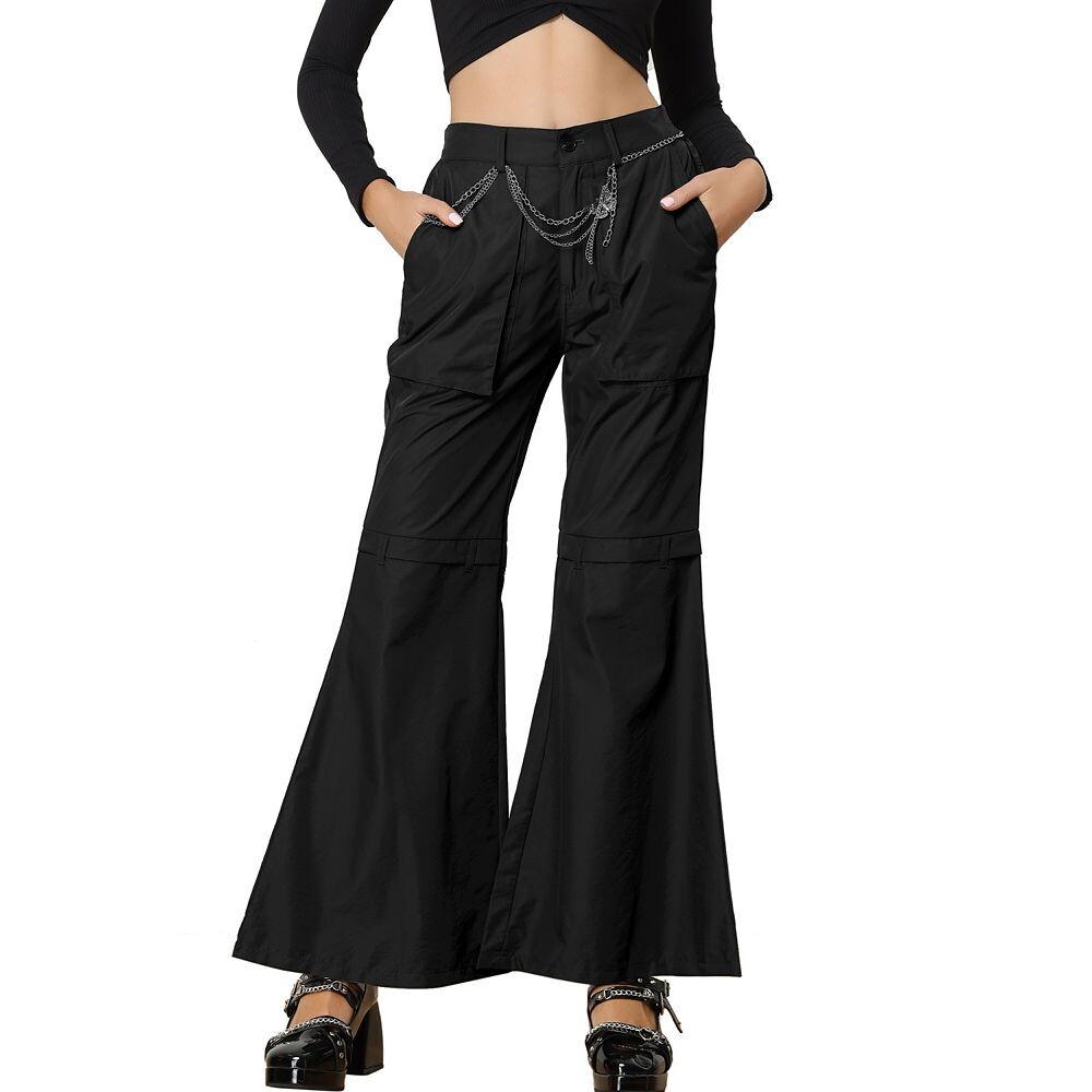 Мешковатые брюки-карго для женщин. Широкие повседневные брюки с высокой талией. ALLEGRA K, зеленый 
Мешковатые брюки-карго для женщин. Широкие повседневные брюки с высокой талией. ALLEGRA K, зеленый