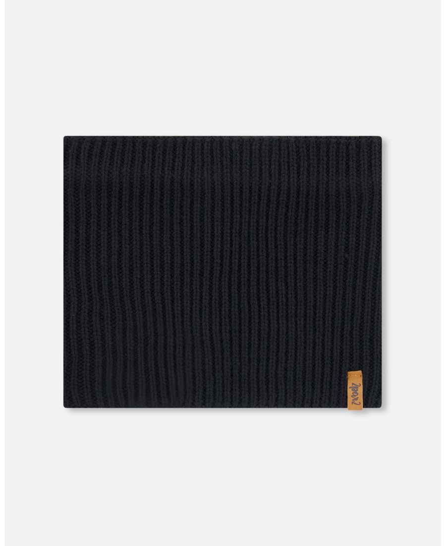 Детский вязаный шарф-воротник унисекс для межсезонья, черный - для малышей/детей Deux par Deux, Black
Детский вязаный шарф-воротник унисекс для межсезонья, черный - для малышей/детей Deux par Deux, Black