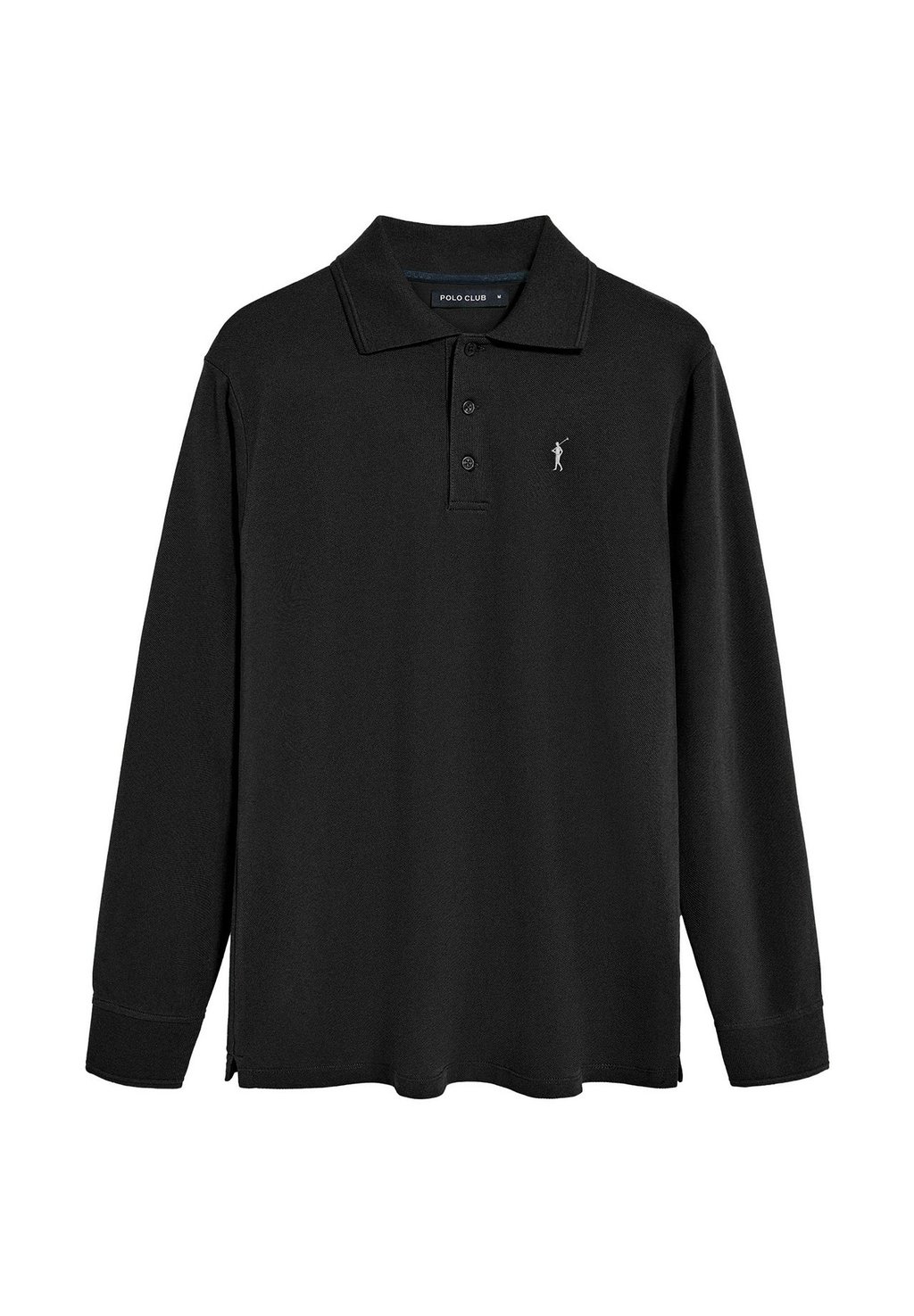 Лонгслив REGULAR FIT THREE BUTTONS RIGBY - Polo shirt Polo Club, черный 
Лонгслив REGULAR FIT THREE BUTTONS RIGBY - Polo shirt Polo Club, черный