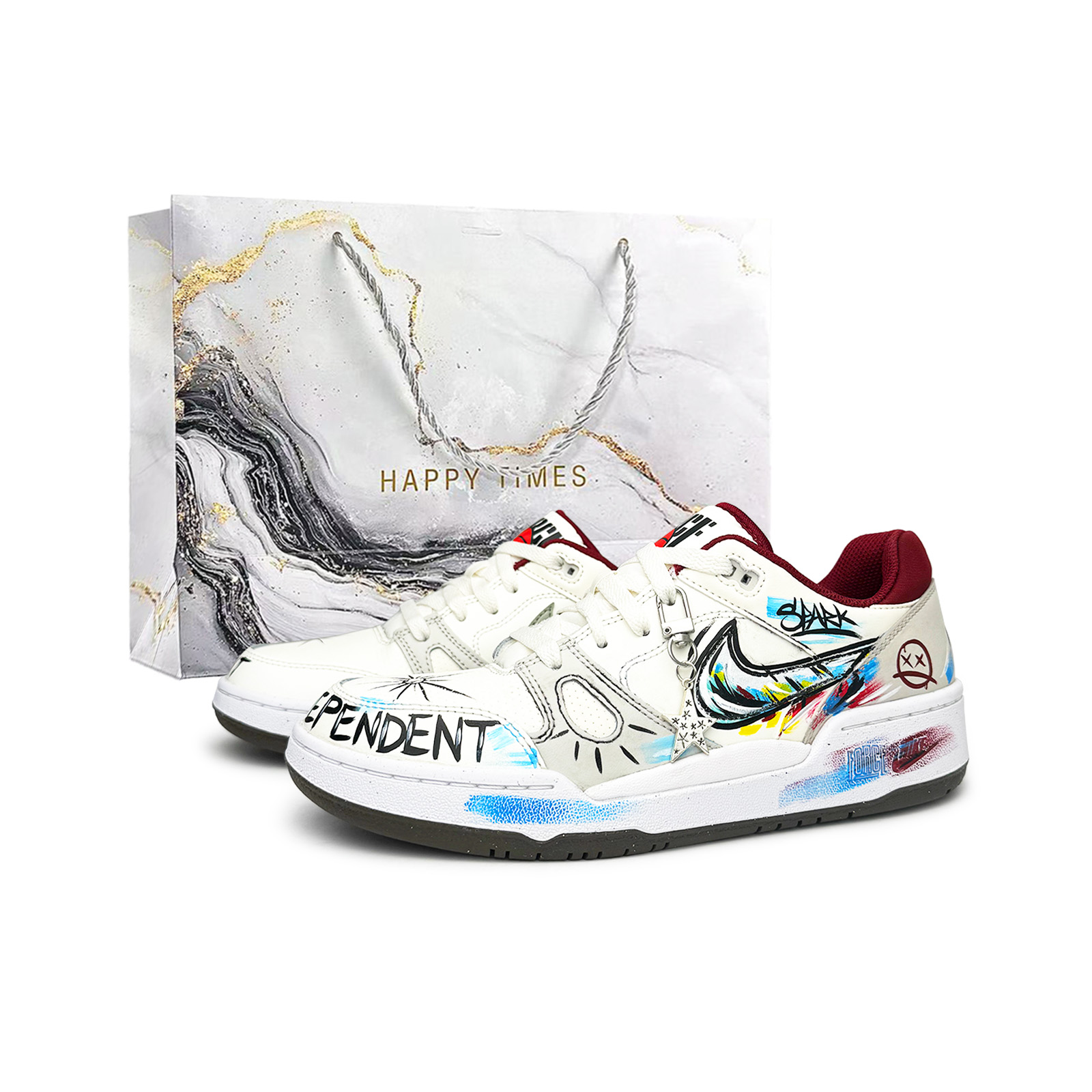 Nike Кроссовки для скейтбординга Full Force Street Graffiti с устойчивым к истиранию верхом, мужские, мультиколор
Nike Кроссовки для скейтбординга Full Force Street Graffiti с устойчивым к истиранию верхом, мужские, мультиколор