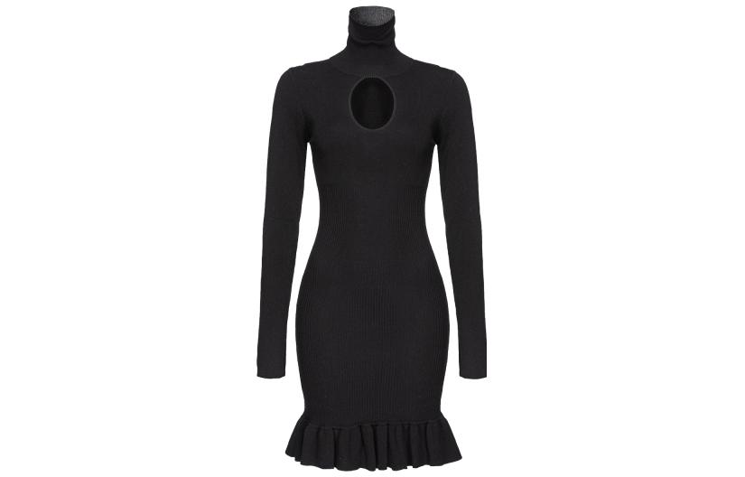 Футболка Love Birds с рубчатым трикотажем мини-платье PINKO, черный
Футболка Love Birds с рубчатым трикотажем мини-платье PINKO, черный