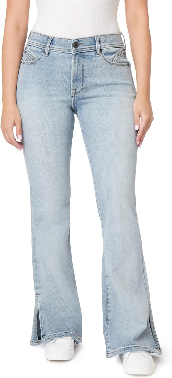 Джинсы Kensie для женщин Mid Rise с боковым разрезом и клешем, длина по внутреннему шву 32 дюйма
Джинсы Kensie для женщин Mid Rise с боковым разрезом и клешем, длина по внутреннему шву 32 дюйма