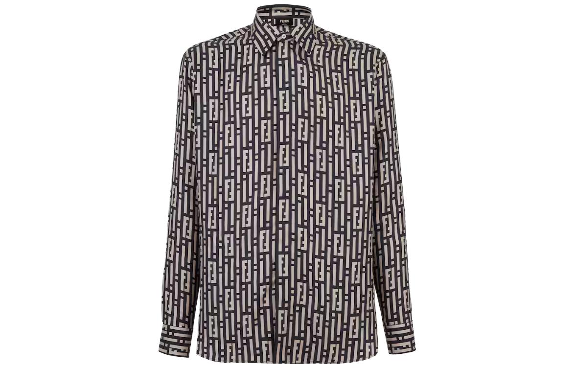 Футболка с длинными рукавами и воротником с монограммой FENDI, черная
Футболка с длинными рукавами и воротником с монограммой FENDI, черная