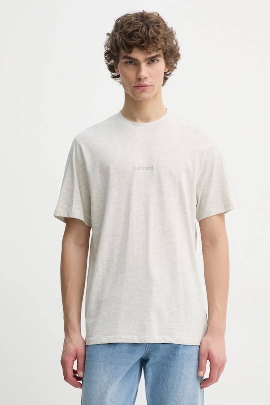 Хлопковая футболка Les Deux, серый 
Хлопковая футболка Les Deux, серый