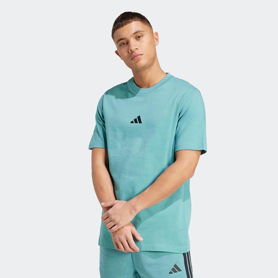 ADIDAS Мужская хлопковая футболка - бирюзового цвета
ADIDAS Мужская хлопковая футболка - бирюзового цвета
