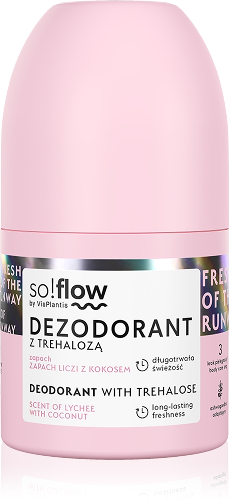 Дезодорант шариковый для женщин So!Flow, scent of lychee with coconut 50 мл
Дезодорант шариковый для женщин So!Flow, scent of lychee with coconut 50 мл