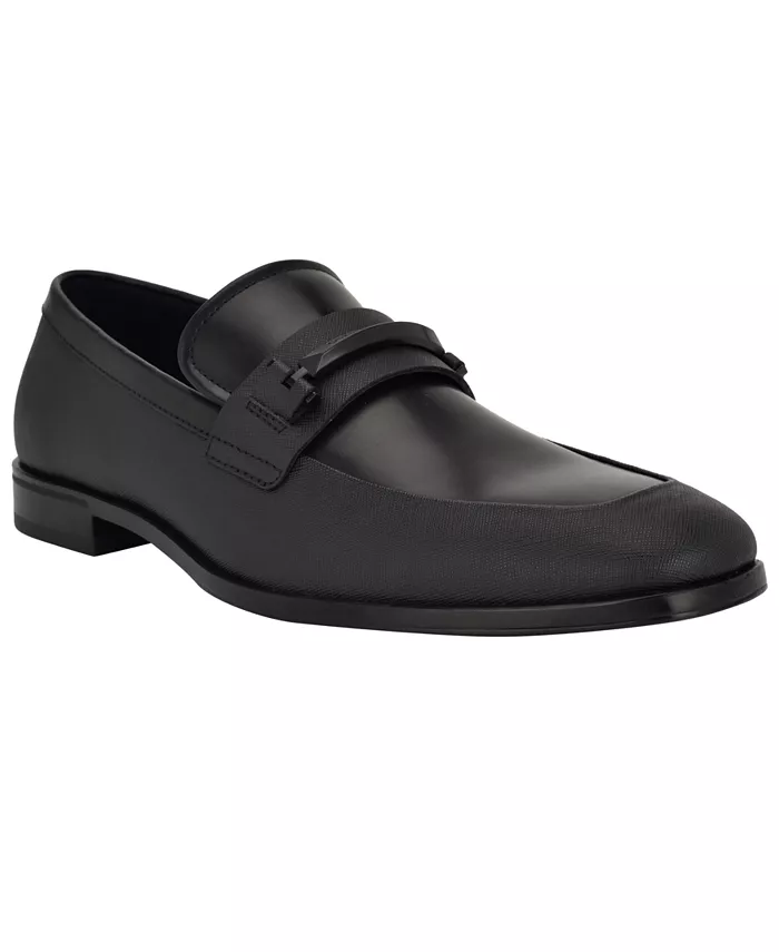 Мужские классические лоферы Haines Square Toe Slip On GUESS, черный 
Мужские классические лоферы Haines Square Toe Slip On GUESS, черный