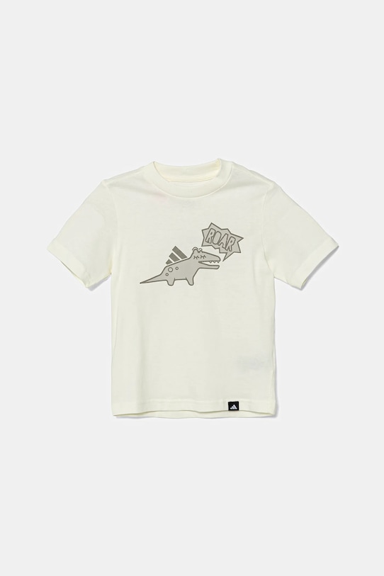 Детская хлопковая футболка Adidas, бежевый
Детская хлопковая футболка Adidas, бежевый