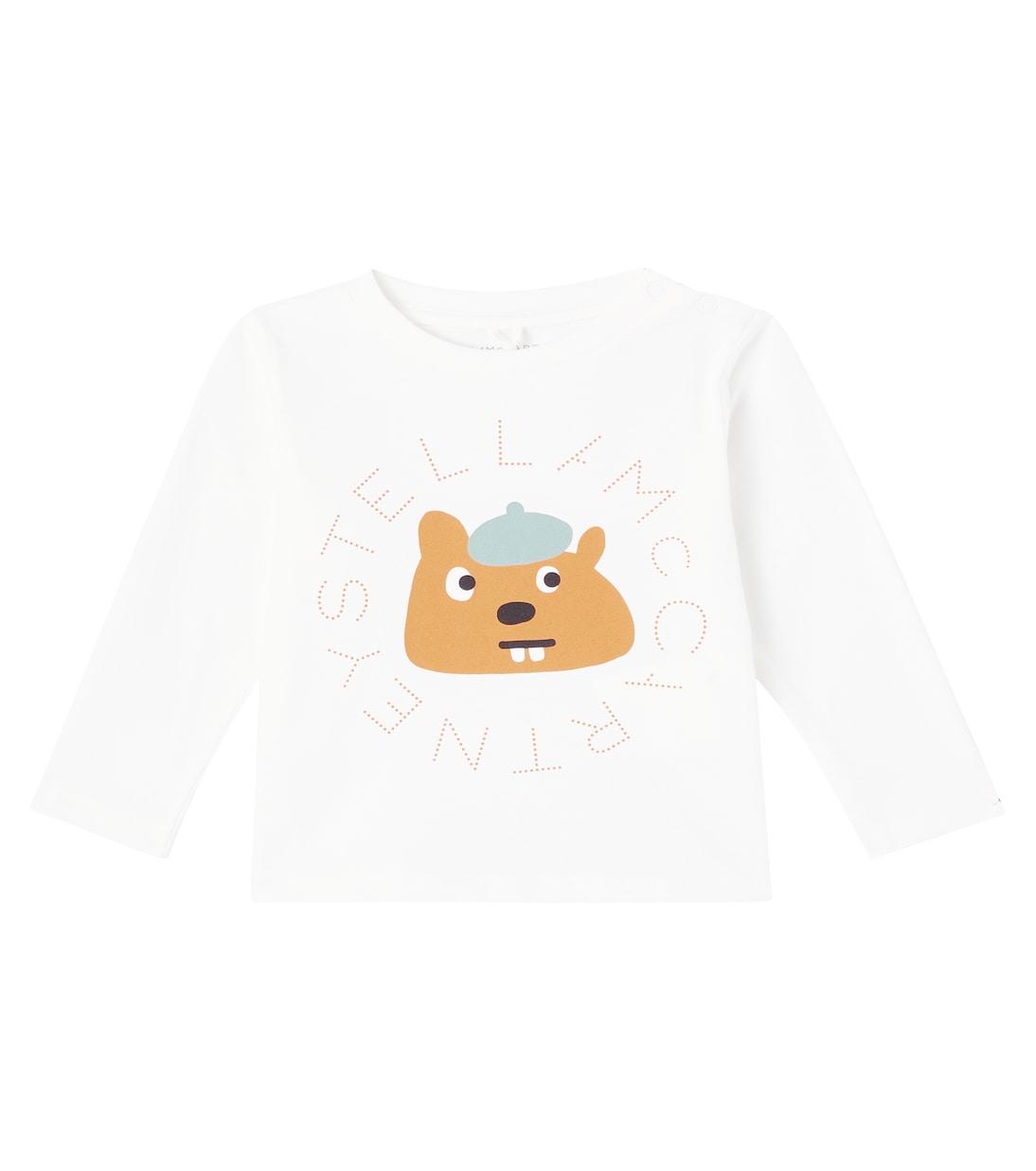 Футболка из хлопкового джерси с принтом логотипа Stella McCartney Kids, слоновая кость
Футболка из хлопкового джерси с принтом логотипа Stella McCartney Kids, слоновая кость