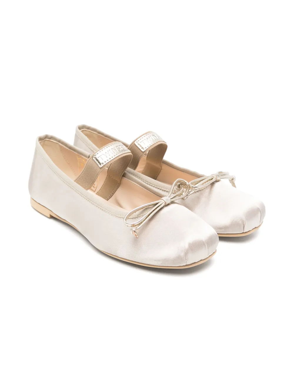 Атласные балетки TWINSET Kids, золотой
Атласные балетки TWINSET Kids, золотой