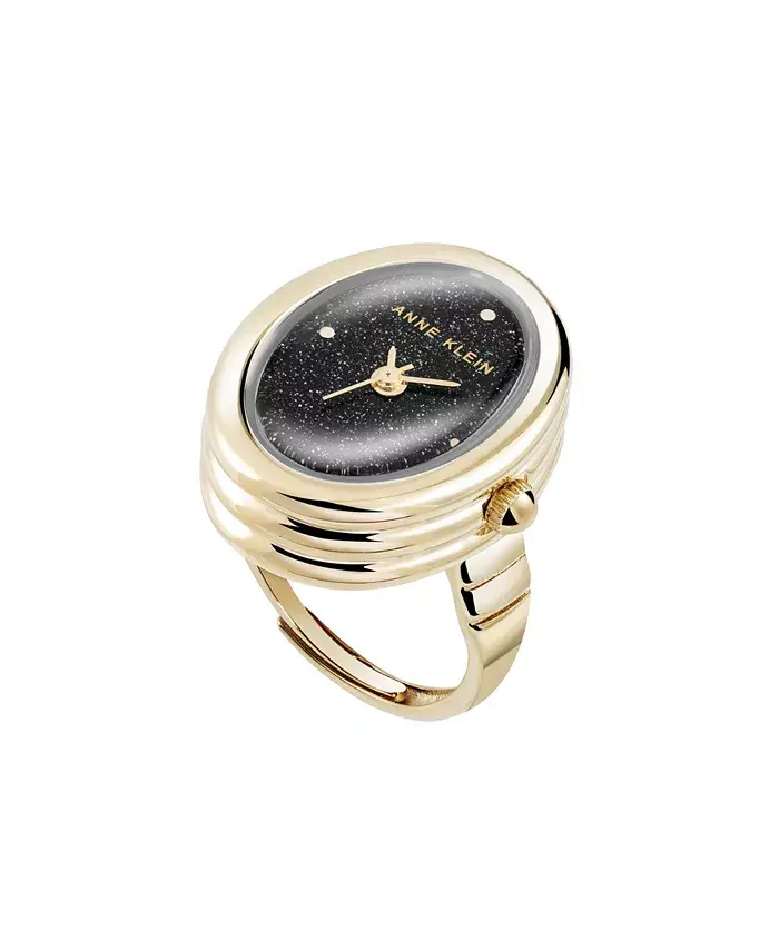 Женские часы с кольцом Quartz Black Sandstone, 17 мм, с камнем и металлическим корпусом золотистого оттенка Anne Klein, мультиколор
Женские часы с кольцом Quartz Black Sandstone, 17 мм, с камнем и металлическим корпусом золотистого оттенка Anne Klein, мультиколор